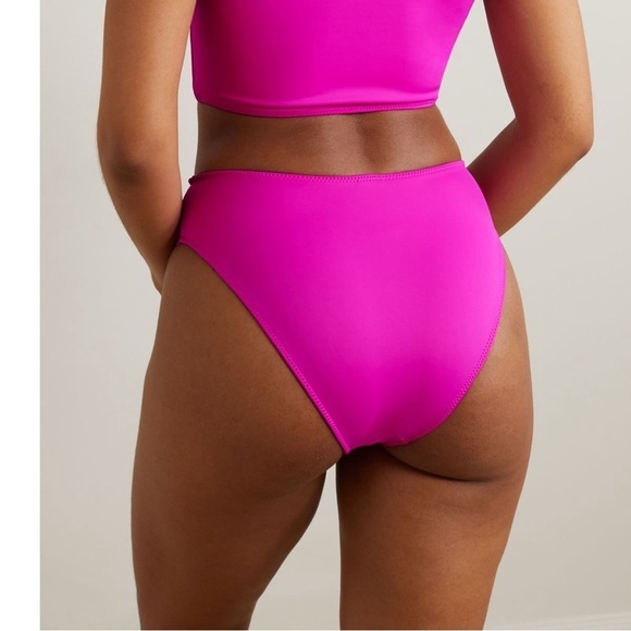 NWT Good American Good Compression Neon Fuchsia Pink Scuba Bikini Brief Sz 2 - Picture 2 of 10